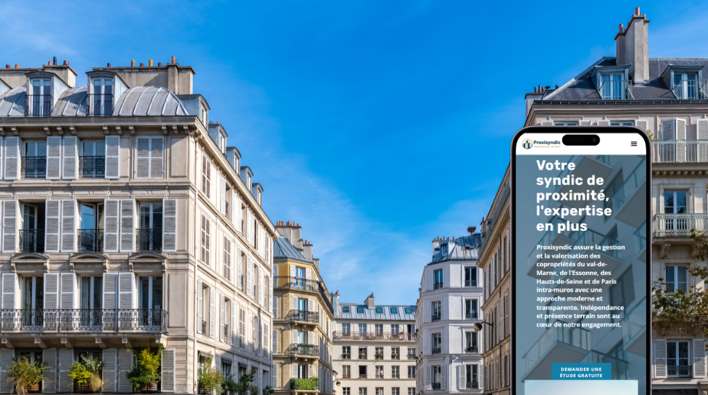 Proxisyndic – projet webdesign UX UI