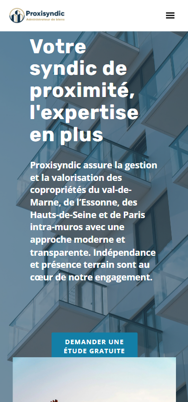 Mockup : site sur smartphone, territoire Île-de-France
